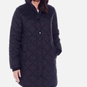 Weatherproof Women's Diamond Quilted Puffer Jacket Black New Without Tags Size L